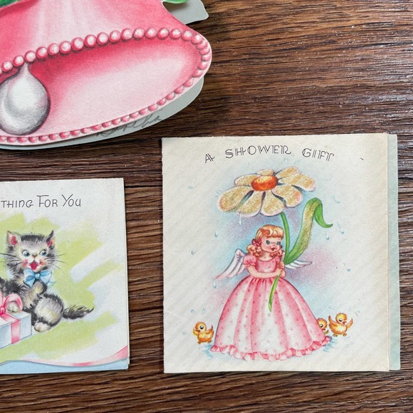 Lot of Kitsch Shower Cards and Wedding Cards - Picture 4 of 10